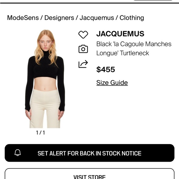 Jacquemus Black Cowl Neck Sweater - Picture 8 of 8